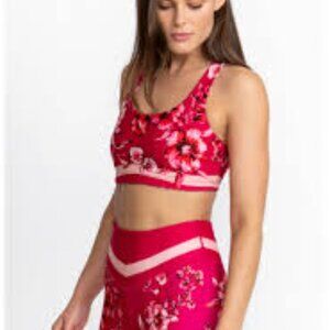 NWT JOHNNY WAS Bee Active SET - bra and leggings - MISTY FALL